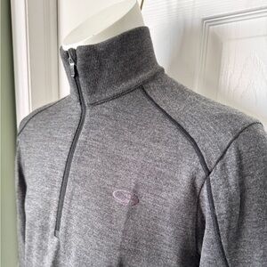 Men’s Icebreaker Merino Wool 320 Sport Quarter Zip Sweater Size Large EUC